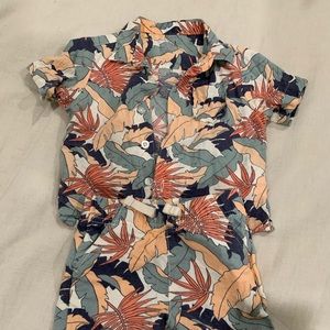 Spring/summer linen/rayon set